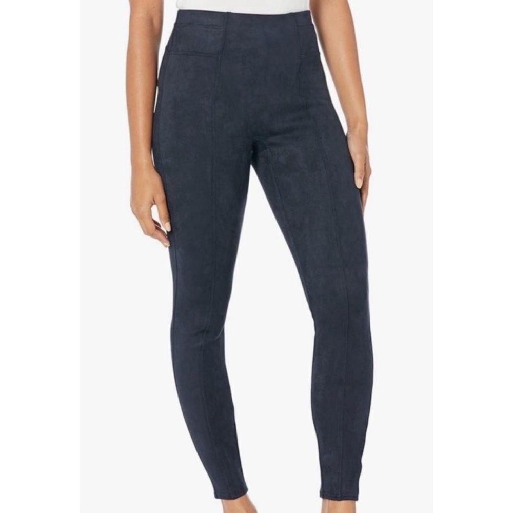 SPANX Faux Suede Leggings in Classic Black Size Small ~ NWT